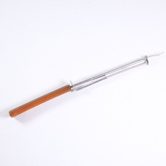 Vintage pickle fork, ghurkin serving fork - Picture 2 of 12